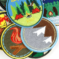 Écussons de broderie personnalisés à coudre au fer sur les vêtements