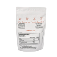 Gélules d'huile de graines de citrouille vierge pressée à froid, marque privée OEM, formule 2-en-1 avec du palmier nain, 3000 mg par portion, 180 gélules