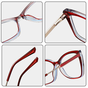 Montures de lunettes anti-lumière bleue 8345, carrées, en TR90, monture intégrale, unisexe, avec verres AC pour usage quotidien - Product Image 4