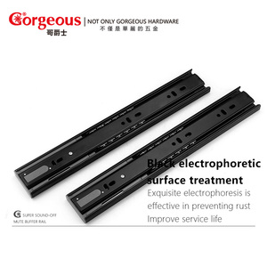 Rieles telescópicos de <span class=keywords><strong>cierre</strong></span> <span class=keywords><strong>suave</strong></span> de gran venta de 350 mm, 400 mm, 450 mm para muebles de cocina, comedor, dormitorio y gimnasio - Product Image 6