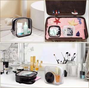 Nueva Bolsa de Aseo Transparente Pequeña de PVC Impermeable con Cremallera Reciclable para Monedas, Joyas y Camping para Mujer - Product Image 4