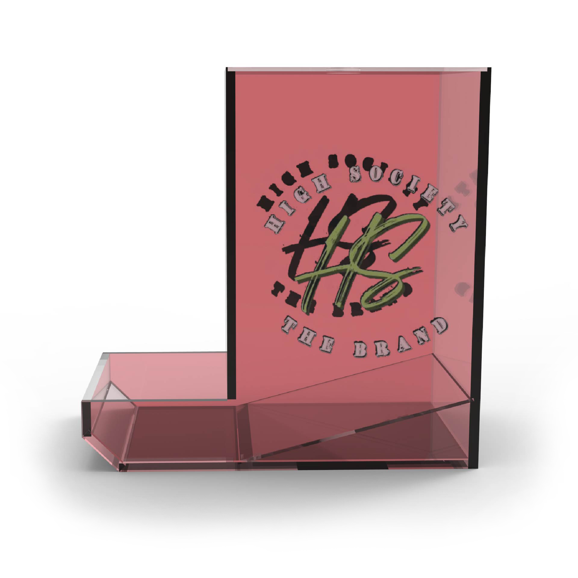 Acrylic Counter Display Stand Slim Bottle Drink Pack Dispenser with Display Case — view 3