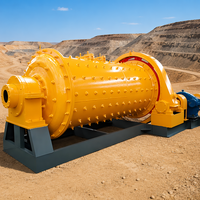 Broyeur à boulets industriel pour le broyage de sable de silice et de ciment, avec revêtement en caoutchouc, moteur, réducteur, roulement et engrenage, pour applications minières, à fonctionnement continu à sec, faible bruit et haute performance