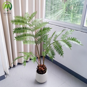 Grande Pianta Artificiale di Felce Bracken <span class=keywords><strong>in</strong></span> <span class=keywords><strong>Vaso</strong></span>, Foglie Verdi di Felce <span class=keywords><strong>in</strong></span> Contenitore, Bonsai Artificiale di Felce - Product Image 2
