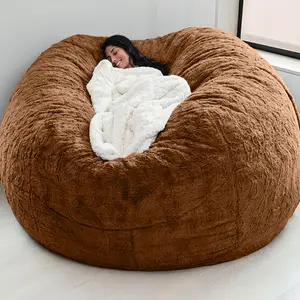 콩 가방 침대 성인 거품 큰 의자 아늑한 소파 7Ft 콩 가방 의자 커버