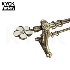 Embrasses de supports de luxe décoratives pour salon, Style moderne, Base ronde en métal, porte-<span class=keywords><strong>tringle</strong></span> à <span class=keywords><strong>rideau</strong></span> robuste, décoration intérieure - Product Image 6