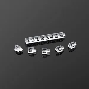 Adjustable Mini Price Cube Display Rack For Retail Shop Removable Dollar Number Letter Pricing Label Stand