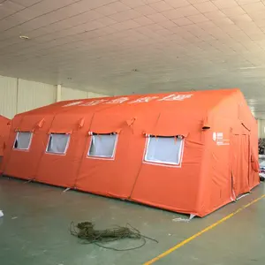 600D 牛津布面料充气医院生活帐篷应急生存避难所
