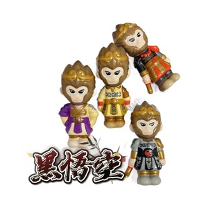 ของเล่นบีบคลายเครียดรูปซุนหงอคง ลิงดำ แบบคืนตัวช้า ทำจากพลาสติก ของตกแต่ง - Product Image 5