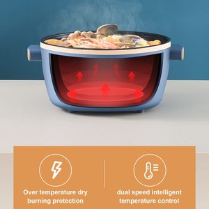 Wholesale 4L Electric <b>Cooking</b> <b>Pot</b> Nonstick Cookware Electric Cooker <b>Pot</b> Multi-function Electric Skillet Cooker for Home - Product Image 4