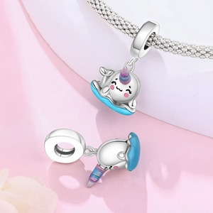 Abalorios de animales marinos estilo océano <span class=keywords><strong>S925</strong></span> <span class=keywords><strong>ALE</strong></span>, estrella de mar, tortuga, medusa, accesorios decorativos colgantes para pulseras de mujer, manualidades DIY - Product Image 6