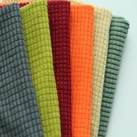 Tissu en polaire à carreaux pour housses de chaise et de canapé, extensible et tendance