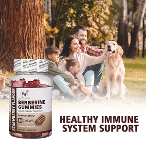 Gomitas de berberina orgánicas OEM/ODM, Canela de Ceilán, suplemento de hierbas de etiqueta privada, vitaminas para adultos, no para mujeres embarazadas - Product Image 4