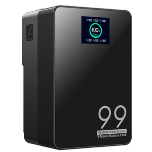 Batteria V-Mount V-Lock PD-100W 99Wh 6700mAh per Videocamere, Fotocamere, Luci LED, Trasmettitori Wireless, Monitor, <span class=keywords><strong>Smartphone</strong></span> - Product Image 2