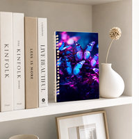 Carnet de recettes écologique personnalisé avec impression UV 4K, classeur transparent à anneaux, organisation de la cuisine, cadeau pour les gourmets