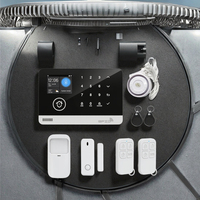 Kit de système d'alarme WiFi Tuya de 2,4 pouces, matériau ABS, capteur GSM sans fil, carte RFID, télécommande, système de sécurité intelligent pour la maison, système anti-effraction