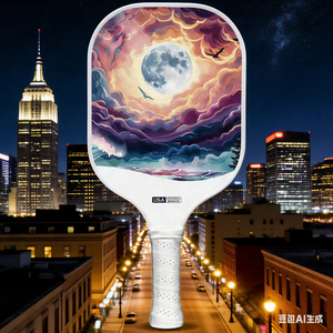 ไม้พายพิคเคิลบอล GEN3 ไร้ขอบ ผ่านการรับรองจาก USAPA หนา 16 มม. ผลิตจากโฟมรูปทรงรังผึ้งแบบขึ้นรูปด้วยความร้อน ผิวคาร์บอนไฟเบอร์ดิบ - Product Image 1