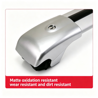 Barres transversales de toit en aluminium pour charge lourde pour Jetour Traveler Freedom Shanhai T1/T2, porte-bagages de toit sans perçage (Argent/Noir)