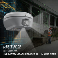 Récepteur GNSS RTK à double caméra laser Hi Target VRTK2 avec protection IP68 pour les travaux de levés topographiques et de mesure sur le terrain