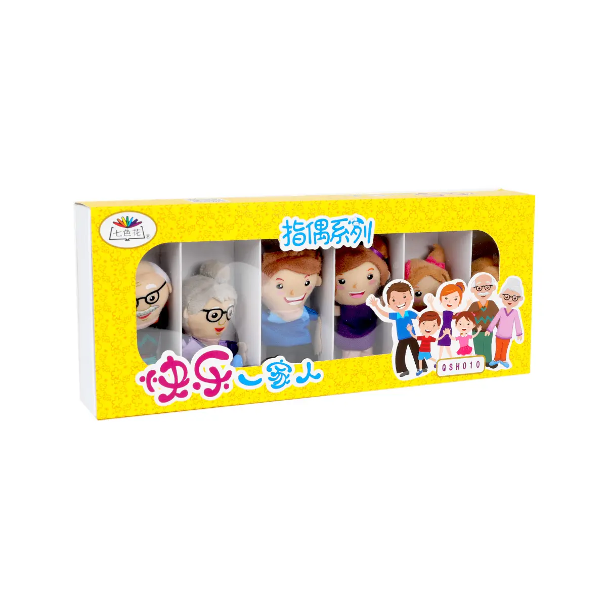 Vendas diretas boneca educação pré-escolar crianças brinquedo conforto do bebê família dedo boneca
