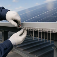 Piques anti-oiseaux écologiques en acier inoxydable massif de qualité supérieure pour panneaux solaires, base en PC résistante aux UV pour la protection des fermes extérieures