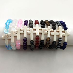 Pulsera de Piedra Natural con Cuentas de Vidrio Coloridas, Protección Aura, Plazo de Entrega Rápido, Fabricación de Muestras Personalizadas - Product Image 1