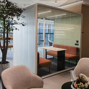 Cabina Ufficio Personalizzata per 4 Persone, Spazio di Lavoro Insonorizzato, Cabina per Riunioni e Telefonate, Ufficio Prefabbricato in Vendita - Product Image 1