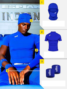 T-shirt Sportiva a Manica Corta, Aderente, Traspirante, Economica, con Logo Personalizzato, in Maglia, ad Asciugatura Rapida per Corsa - Product Image 6