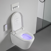 Salle de bain de luxe intégrée Closestool Céramique Wc mural Toilette intelligente Filigrane Wc électrique
