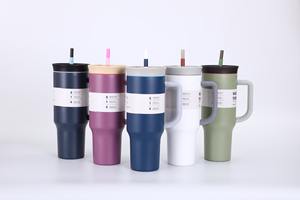 Vaso Térmico de Acero Inoxidable de 40 oz con Asa, Aislamiento Térmico de 6-12 Horas, Ecológico, para Bebidas Frías/Calientes - Product Image 4