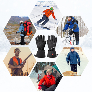 आउटडोर ठंडा मौसम इलेक्ट्रिक दस्ताने उंगली हीटिंग टचस्क्रीन रिचार्जेबल गर्म दस्ताने - Product Image 4