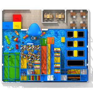 Aire de jeux intérieure pour enfants sur le thème du requin marin, équipement de jeu doux personnalisé pour les enfants à prix d'usine garanti - Product Image 2