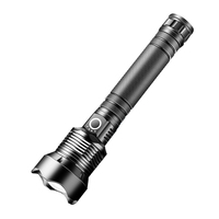 Lampe torche tactique en alliage d'aluminium étanche à LED rechargeable par USB avec mise au point réglable IP54 pour une utilisation en extérieur