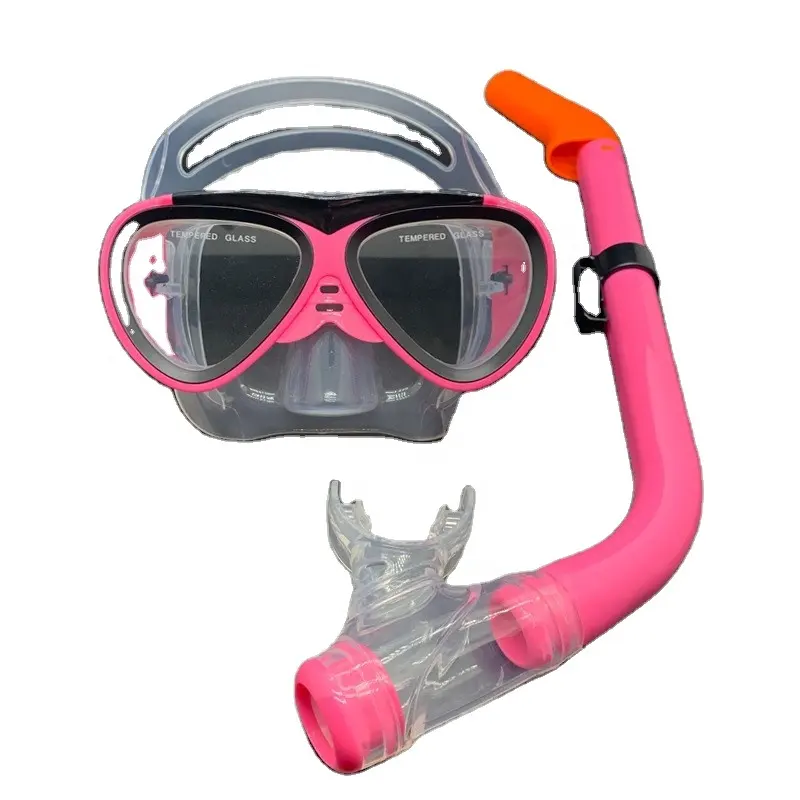 Nieuw Ontworpen Hoge Kwaliteit Multi-Colored Siliconen Duikmasker En Snorkel Set Voor Gratis Duiken Geschikt Voor Zwemmende Kinderen