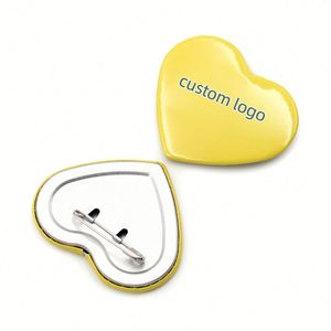 Pins de Metal con Forma de Corazón, Personalizables, de Plástico/Chapa Metálica, para Souvenirs, Regalos Promocionales de Empresa, Muestras de Diseño Gratis - Product Image 3