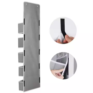 Door Nursery Foldable Wire Metal 4 Tier Shelf Organizer <b>Storage</b> Hanging Closet Organizer Shelves - Product Image 2