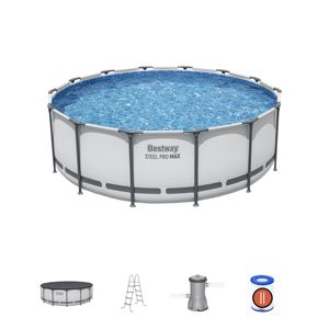 Piscinas Familiares Redondas de Metal y Plástico Bestway 5612X/5612Y/5613HE, Tamaño 4.27m X 1.22m - Product Image 2