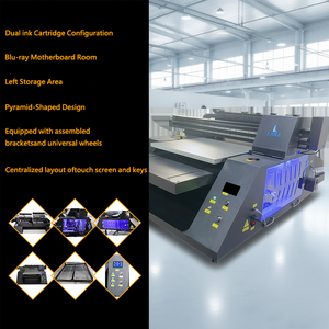 Máy in phun đa năng A1 A2 khổ 60cm, in trực tiếp trên bề mặt phẳng với máy in kim loại acrylic, gạch, PVC - Product Image 3