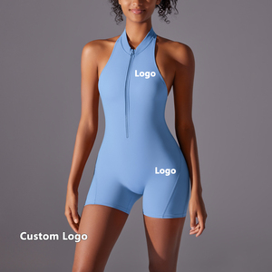 <span class=keywords><strong>Tuta</strong></span> Sportiva Aderente ad Alta Elasticità con Zip, Monopezzo per Yoga e Fitness - Product Image 2