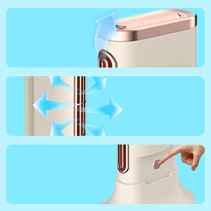 New Design Premium Bladeless Tower <strong>Fan</strong> Rechargeable Battery Powered Desktop <strong>Air</strong> <strong>Conditioning</strong> <strong>Fan</strong> with Button Control - Product Image 6