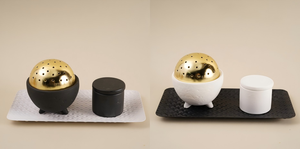 2025 thiết kế mới arabesque hoa gốm kim loại hương Burner Trung Đông phong cách khuếch tán hương thơm cho nhà hương liệu - Product Image 4