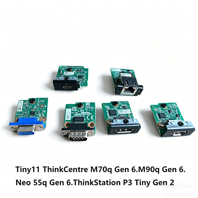 For Lenovo M70q M90q Gen6 P3Tiny Gen2 Tiny Interface Expansion Card VGA COM DP HDMI Type-C 2.5G Adapter LAN Card Rise Card