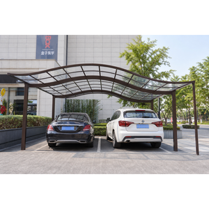 Abri de voiture en aluminium pour plusieurs véhicules, capacité de stationnement ajustable, colonnes de support à hauteur réglable pour abri de voiture de jardin - Product Image 4