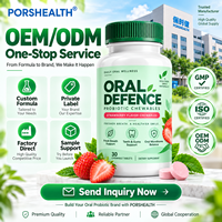 Comprimés probiotiques buccaux saveur fraise – Complément haleine fraîche pour l'équilibre du microbiome oral, soutien des dents et des gencives – OEM