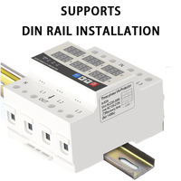 Relais de protection de tension et de courant triphasé AC 100A 63A 60A 220V 3P, protection contre les surtensions, limiteur de courant, matériau PC