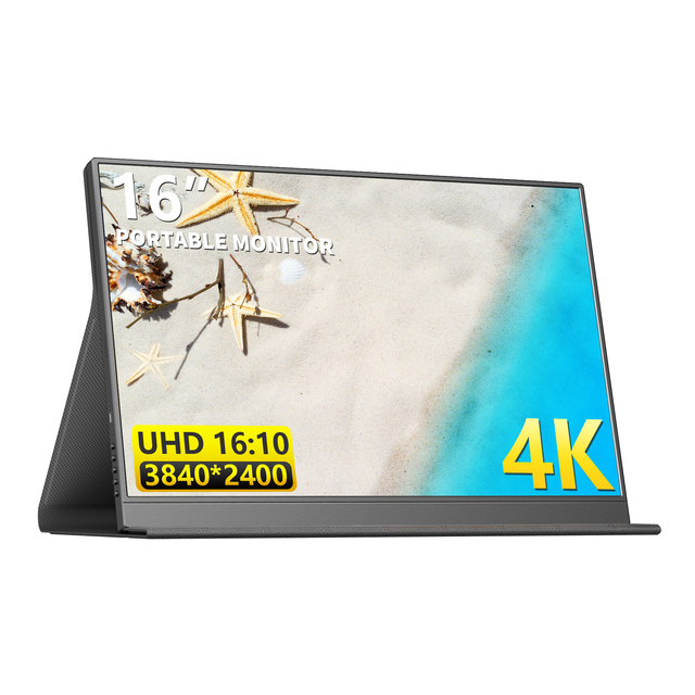 16 Inch LCD LED Monitors UHD 4K 3840*2400P Gaming Monitor IPS Panel Screen USB Display Portable Monitor for PS5