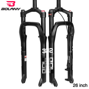 Fourche de vélo Bolany 28,6 mm, suspension pneumatique, débattement de 135 mm avec réglage du rebond, pour roue de 26 pouces - Product Image 4