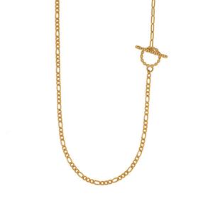 Nuevo Collar Largo y Grueso de Acero Inoxidable con Baño de Oro de 18K, Antideslustre, con Cierre OT, Cadena Curb, Joyería de Moda, Venta al por Mayor a Granel 2025 - Product Image 2