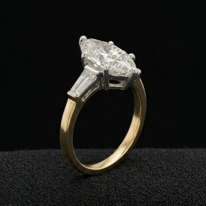 Premium 14k Yellow Gold Diamond Wedding <b>Ring</b> <b>For</b> Women And <b>Men</b> Minimal Design With Timeless Style And Brilliant Diamond Accent - Product Image 5