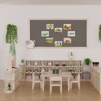 Juego de Mesa y Sillas de Plástico para Niños, para Guardería y Jardín de Infancia, Diseño Moderno, Muebles Duraderos y Ecológicos